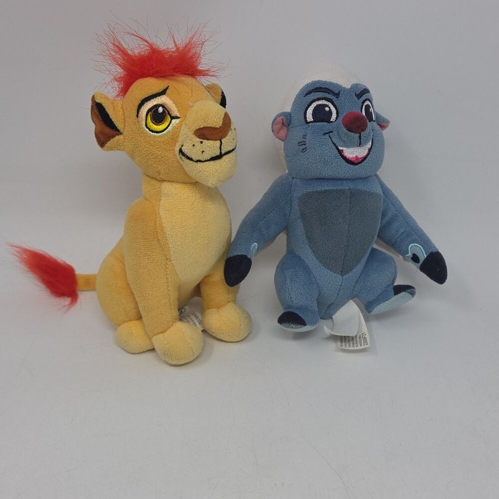 Disney The Lion Guard Just Play Plush Lot Stuffed Animal 7” Lion+ Bunga Red Hair